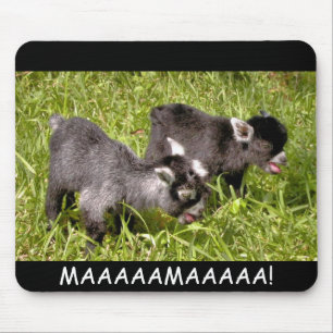 Mousepad Miúdos da cabra do pigmeu. MAAAAAMAAAAA! tapete d