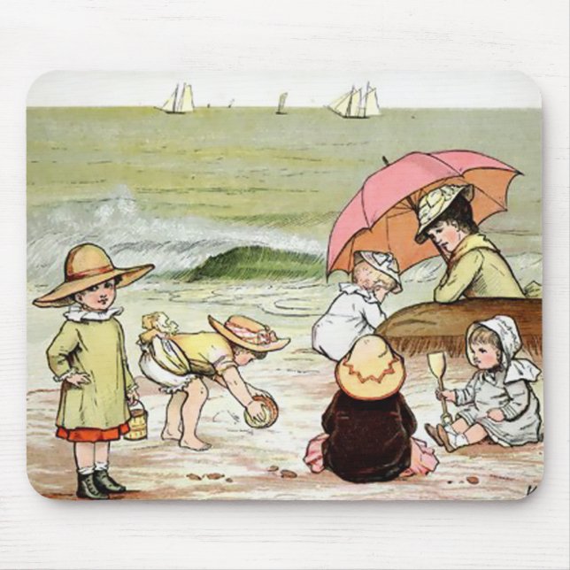 Mousepad Miúdos na praia (Frente)