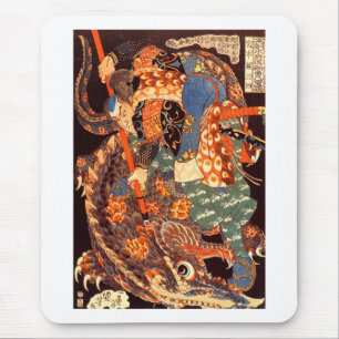 Mousepad Miyamoto Musashi Kuniyoshi Belas Artes Japonesas