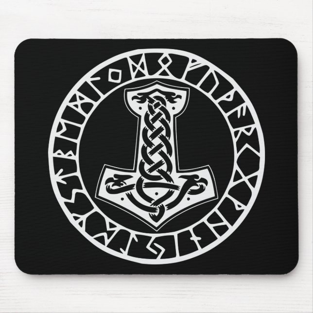 Mousepad Mjölnir Thor’s Hammer 0022 #USAPatriotGraphics  © (Frente)