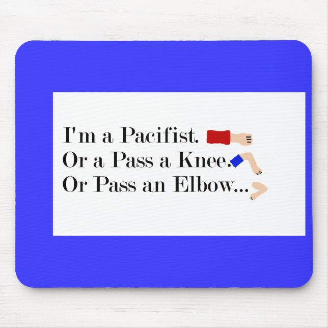 Mousepad MMA Pacifist Humor Design (Frente)
