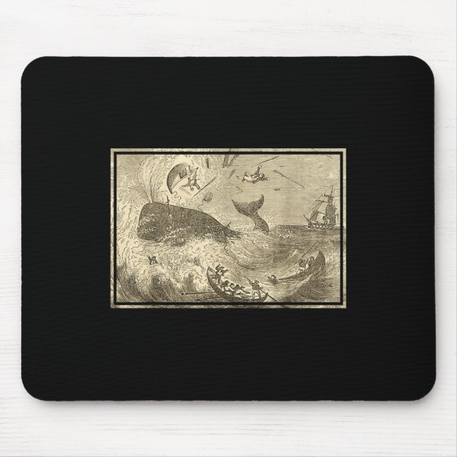 Mousepad Moby Atacando Barcos Baleeiros  (Frente)