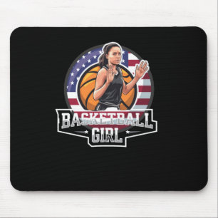 Mousepad Moça De Basquete Usa