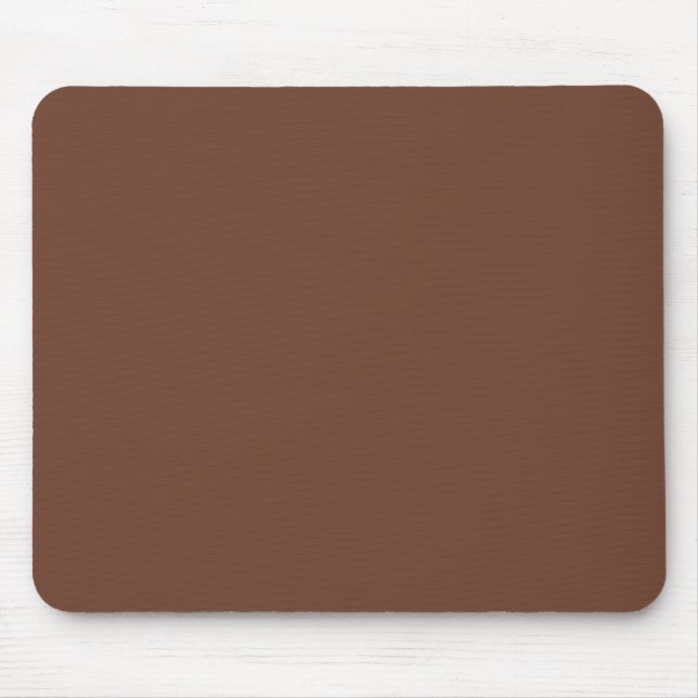 Mousepad Mocha Brown Solid Color | Clássico | Elegante (Frente)