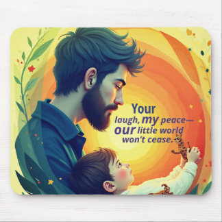 Mousepad Mochila com texto desenhado