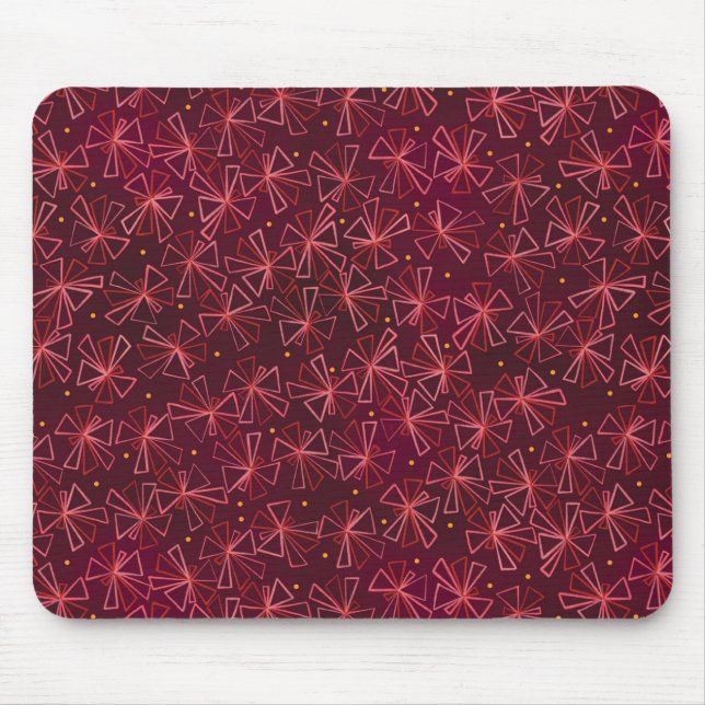 Mousepad Mod Starburst Maroon e Pad Rosa do Mouse (Frente)