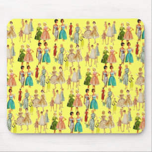 Mousepad Moda das Mulheres Vintage