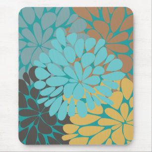 Mousepad Moda Floral Retro Legal Bonita, Cuta