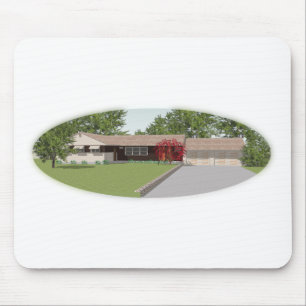 Mousepad Modelo 3D: Casa Estilo Rancho: