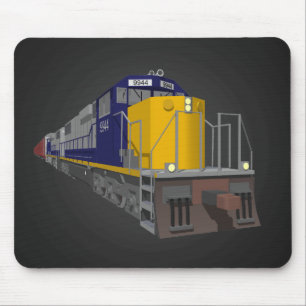 Mousepad modelo 3D: Comboio de mercadorias: Estrada de