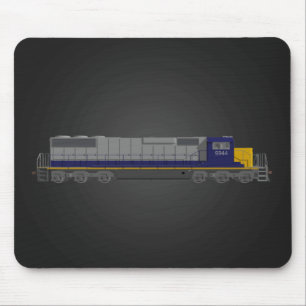 Mousepad Modelo 3D: Motor do Comboio: Caminho de Ferro: Mou