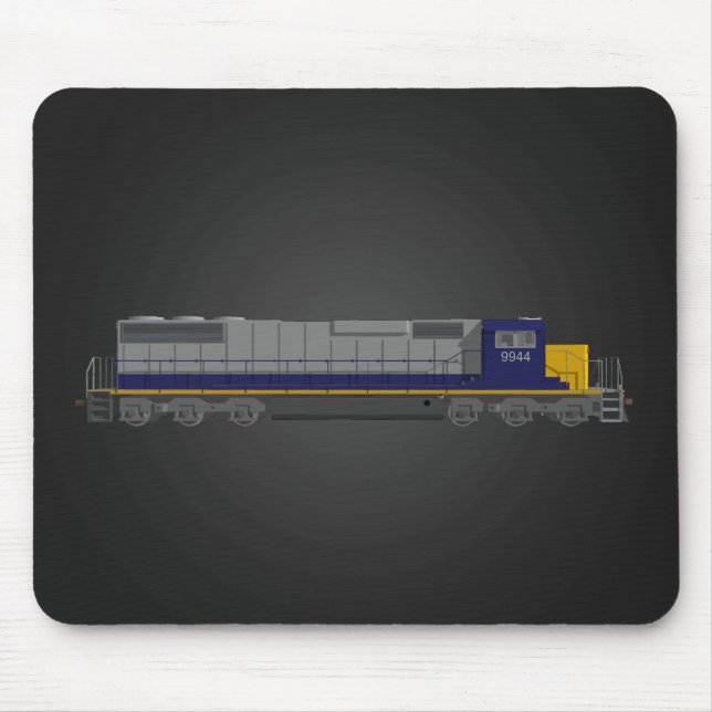 Mousepad Modelo 3D: Motor do Comboio: Caminho de Ferro: Mou (Frente)