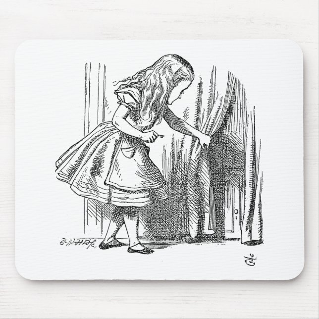 Mousepad Modelo Alice Procurando a Porta (Frente)