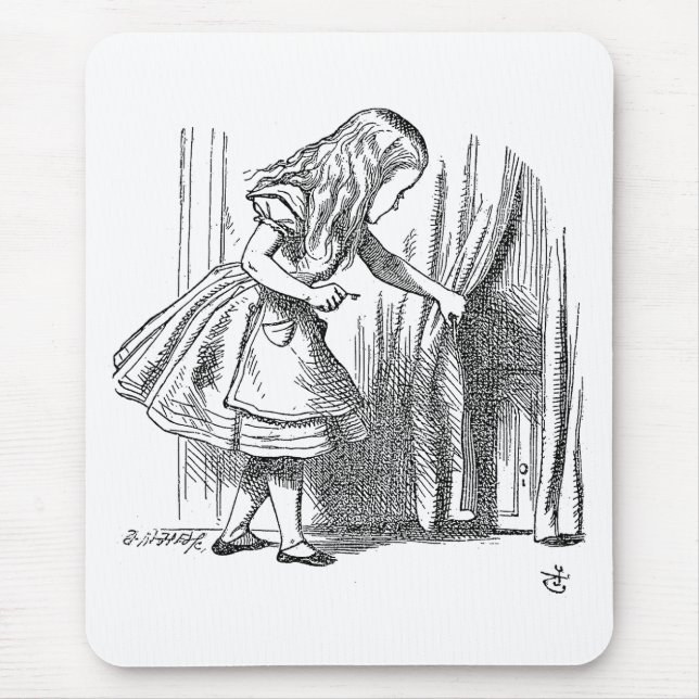 Mousepad Modelo Alice Procurando a Porta (Frente)