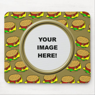 Mousepad Modelo, beira do hamburguer