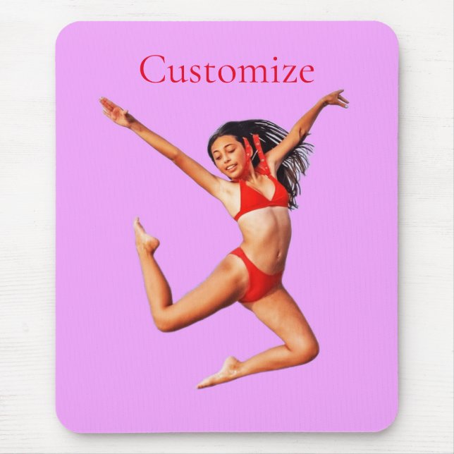 Mousepad Modelo Bikini Dançando Thunder_Cove (Frente)