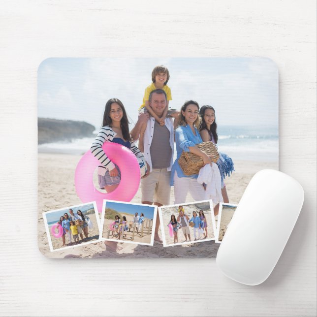 Mousepad modelo de Colagem de Fotografias Personalizado (Com mouse)