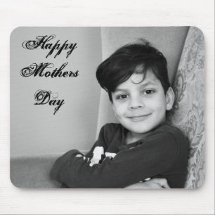 Mousepad modelo de de texto de foto Dia de as mães pessoal