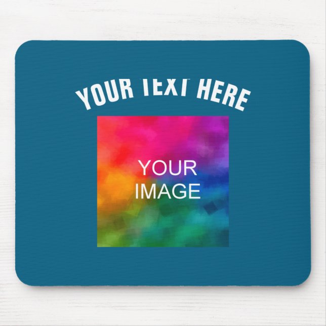 Mousepad Modelo de Foto de Upload de Texto Meninos Crianças (Frente)