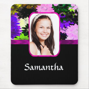 Mousepad Modelo de foto floral multicolor