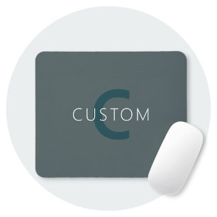 Mousepad Modelo de Monograma Personalizável com Estilo