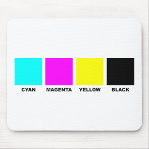 Mousepad Modelo de processo da cor de CMYK quatro