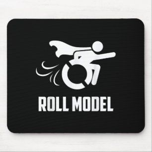 Mousepad Modelo de rolo legal _ Pessoa deficiente engraçada