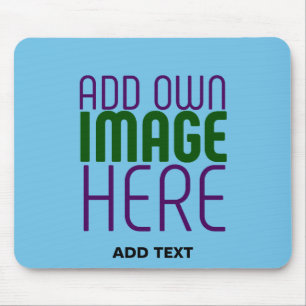 MOUSEPAD MODELO DE TEXTO DE IMAGEM AZUL CELESTE EDITÁVEL MO