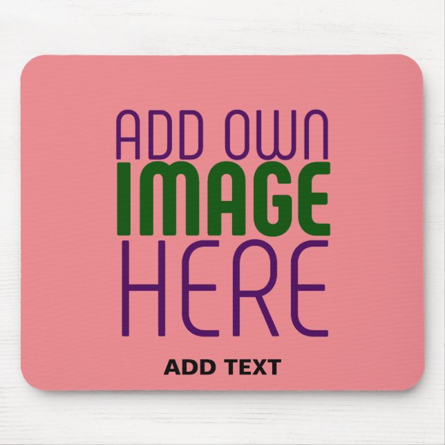 MOUSEPAD MODELO DE TEXTO DE IMAGEM SALMÃO ROSA EDITÁVEL MOD (Frente)