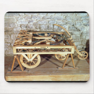 Mousepad Modelo de um carro conduzido nos primaveras