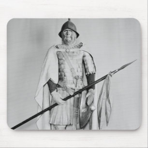 Mousepad Modelo de um cavalryman de Carolingian