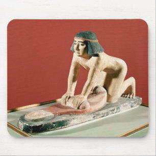 Mousepad Modelo de uma grão de moedura da mulher, reino