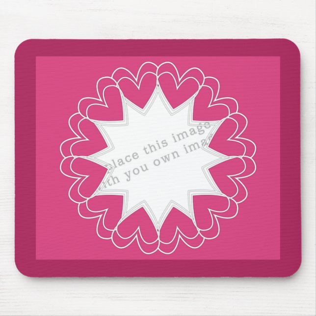 Mousepad Modelo do quadro do coração (Frente)