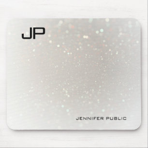 Mousepad Modelo Elegante Monograma Moderno Monograma