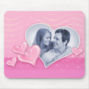 Mousepad Modelo especial da foto dos corações