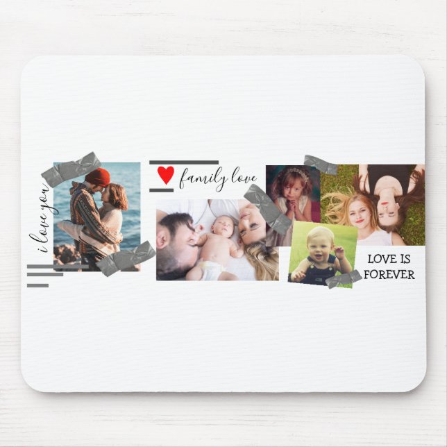 Mousepad Modelo Personalizado para Colagem de Fotos Persona (Frente)