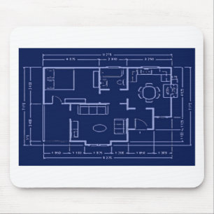 Mousepad modelo - plano da casa