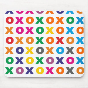 Mousepad Modelo XOXO pattern hugs kisses