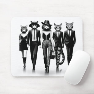 Mousepad Modelos de Gato Hepáticas Caminhando na Passarela