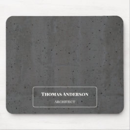 Mousepad Modern Concrete White and Dark Gray