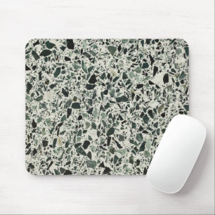 Mousepad Modern Green Terrazzo