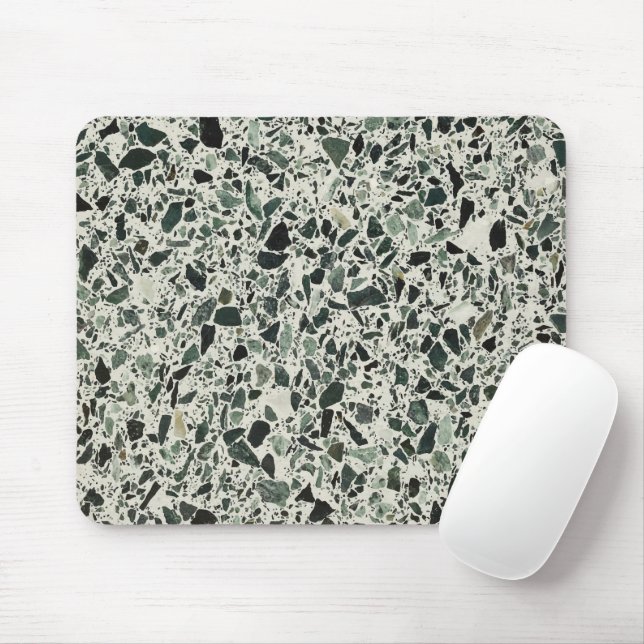 Mousepad Modern Green Terrazzo (Com mouse)