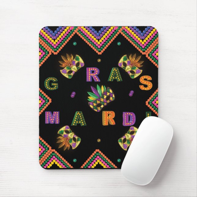 Mousepad Modern Mardi Gras (Com mouse)