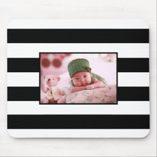 Mousepad Modern Stripes Personaliza Foto personalizada