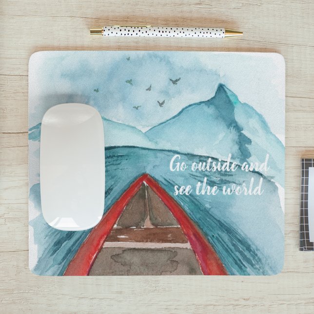 Mousepad Modern Watercolor Nature Veja A Cotação Mundial (Criador carregado)
