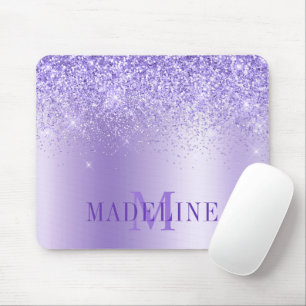 Mousepad Moderna Elegante Fashion Modograma Roxo Brilho