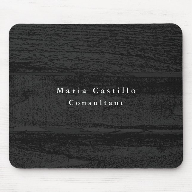 Mousepad Moderna Minimalista de Madeira de Cinzas Elegante (Frente)