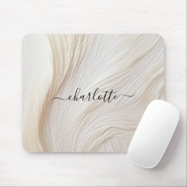 Mousepad Modernes, Salon, Elegant, Wellen, Monogramm