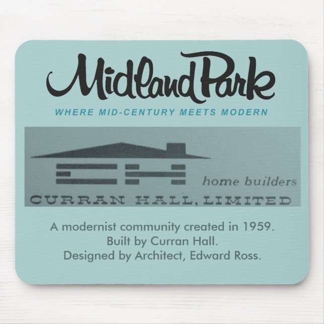 Mousepad Moderno do Século médio 1958 Toronto Cana (Frente)