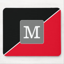 Mousepad Moderno e simples, preto e vermelho